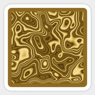 Golden sea Sticker